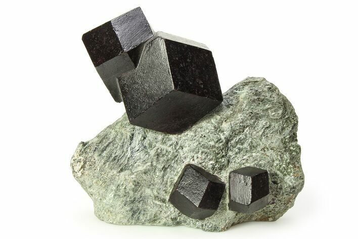 Impressive Almandine Garnets in Schist - Italy #352080